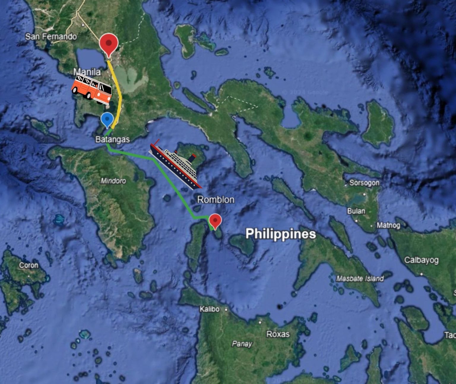 Manila to Romblon via Batangas Ferry